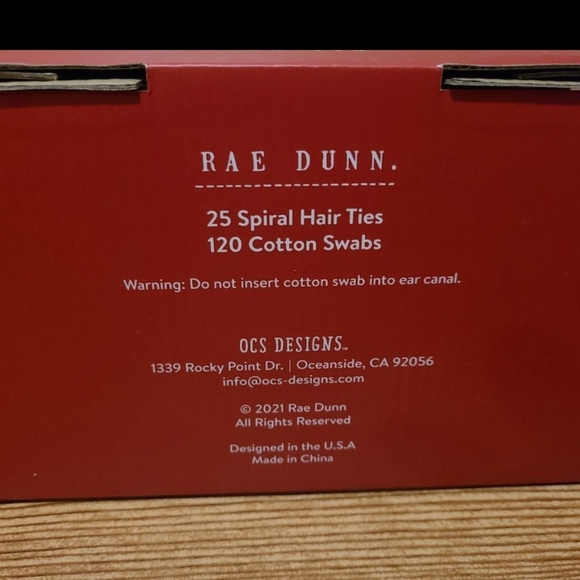 Rae Dunn NAUGHTY NICE Hair Tie QTip jars - Picture 3 of 3